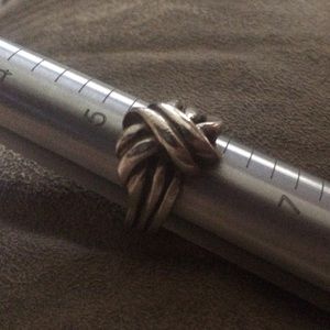 925 Sterling Silver Knot Ring ~ Vintage